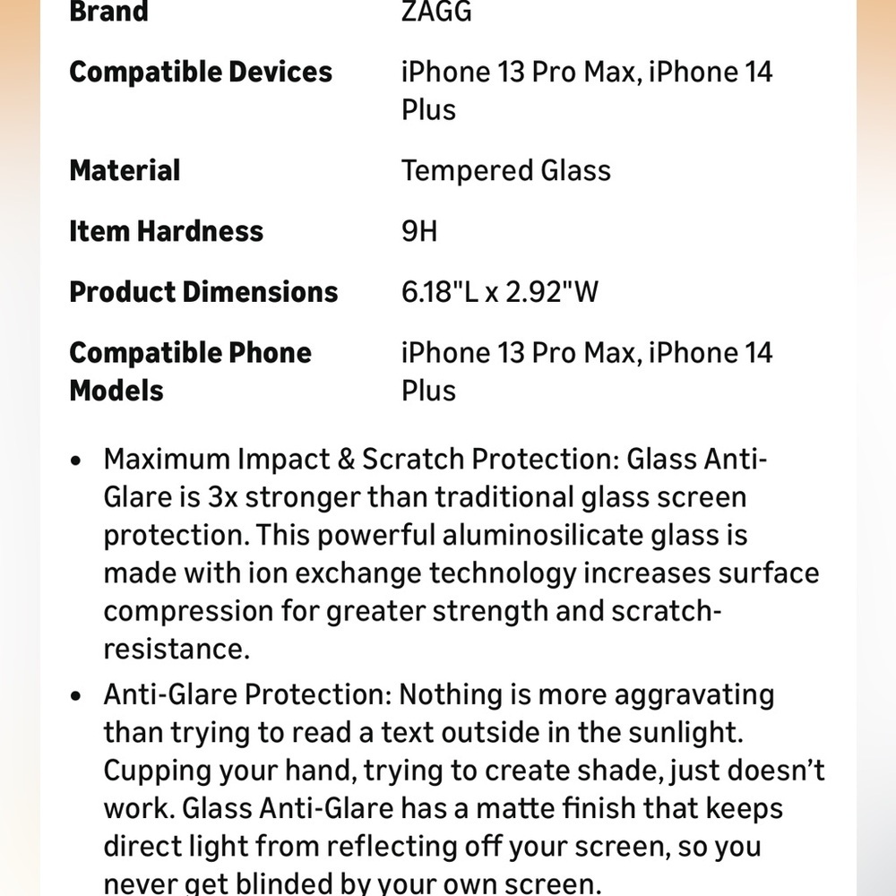 Apple iPhone 14 Plus or 13 ProMax Screen Protector - Clear - Picture 5 of 6